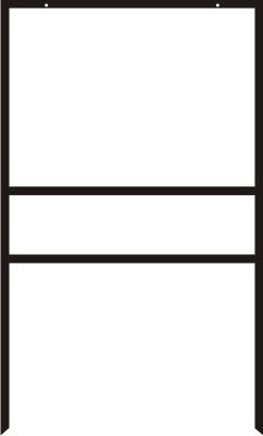 Black Steel Sign Frames