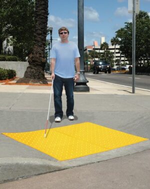 ADA Warning Mat 2'x4' Yellow Surface Mount