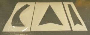 3 piece arrow stencil set