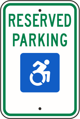 Reserved Parking Handicap New York State R7-8NY