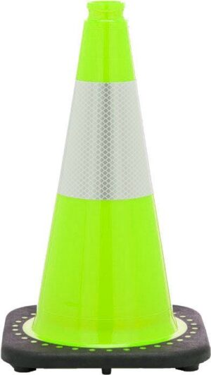 18" Cone Lime Reflective
