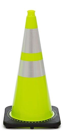 28" Cone Lime Reflective