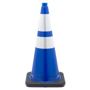 28" Cone Blue Reflective