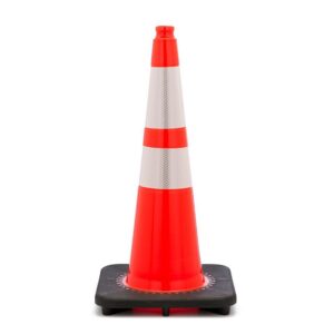 28" Cone Orange Trim Line Reflective