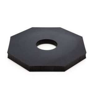 Octagonal Delineator Post Rubber Base - 12 lb