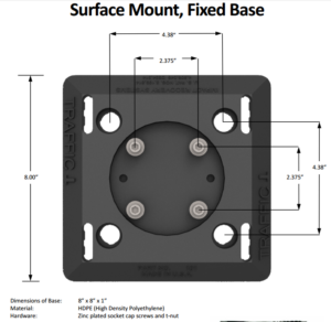 Fixed Base without quick release -IRS-BS-SMFB