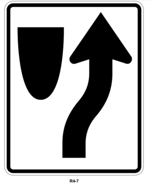 18"x24" Keep Right Symbol