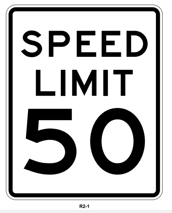 18x24 Speed Limit Sign