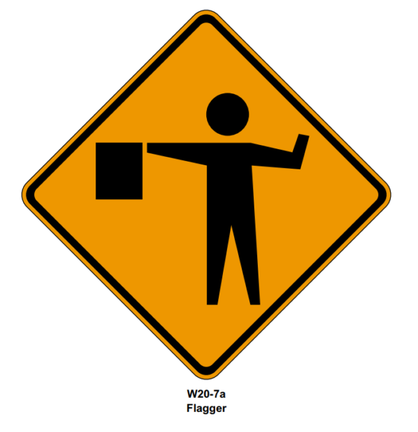 Roll-Up Flagger Symbol