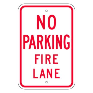No parking fire lane