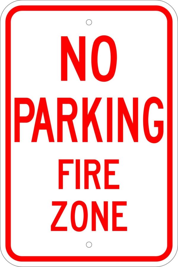 No parking fire zone