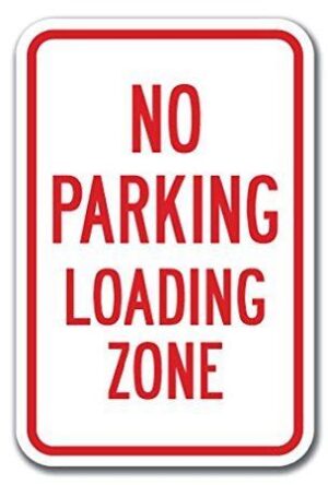 No parking loading zone