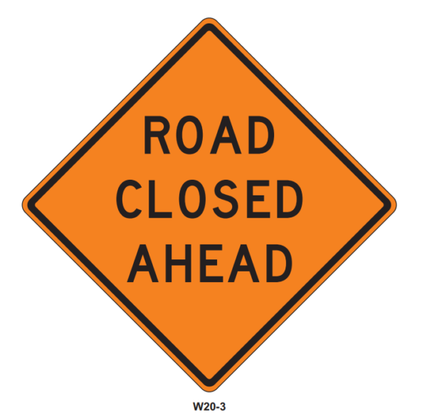 Roll-Up Road Closed - Image 2