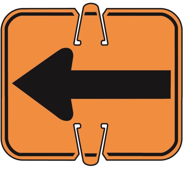 Reversible Arrow Cone Sign