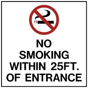 8"x8" New Jersey Official No Smoking Sign