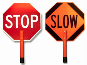 24" Stop/Slow Paddles