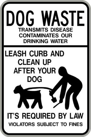 12"x18" Dog Waste