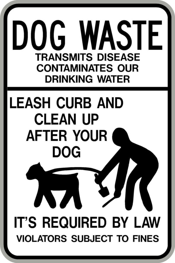 12"x18" Dog Waste