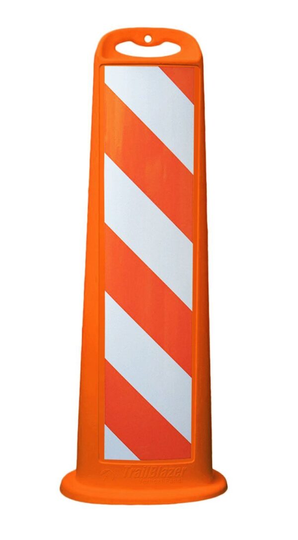 40" Vertical Panel Orange Trailblazer EG Striped Reflective
