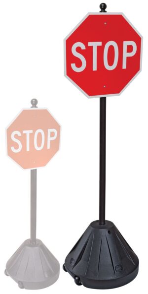 Portable Pole 3 - Plastic Sign Base and 72" Post