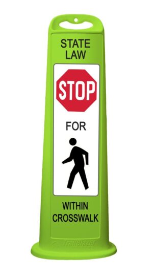 40" Vertical Panel Lime - Trailblazer - Ped Crossing
