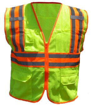 Deluxe Two Tone Class 2 Safety Vest
