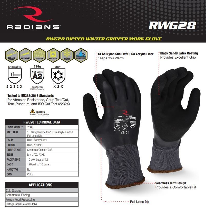 High visibility gloves RWG 28