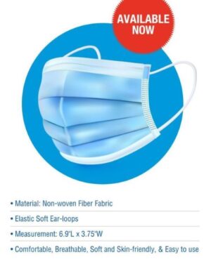 3 Ply Disposable Face Mask (50 Pack)