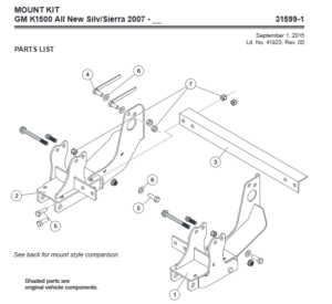UltraMount truck mount Chevy GMC 31599-1