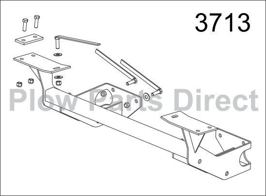 Western Defender truck mount Jeep 3713-2