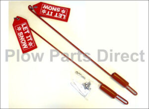 Western aftermarket guides with flags 27"