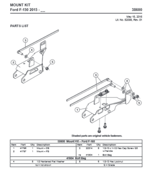 UltraMount truck mount Ford F-150 - 38600