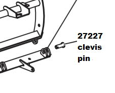 Western 1 x 2 3/4" Clevis Pin - 27227-1
