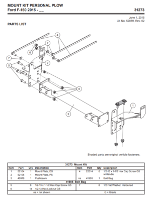 Western Defender truck mount Ford F-150 (2015-2023) 31273