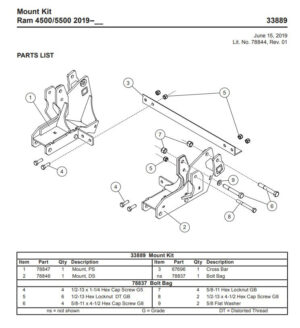 UltraMount truck mount Dodge 33889