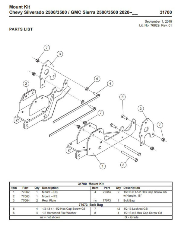UltraMount truck mount Chevy GMC 31700 - Image 3