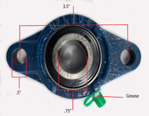 Western Tornado / Fisher Poly-Caster Flange Bearing
