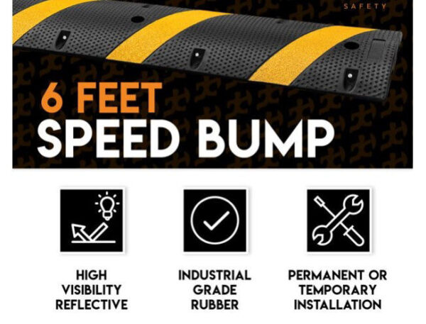Rubber Speed Bump RSH-6-X