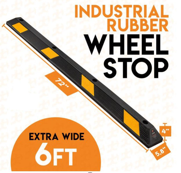 6' Rubber Parking Curb - PBS-6-X