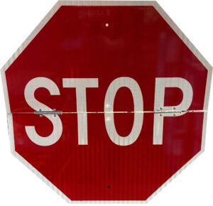 30" Hinged Stop Sign