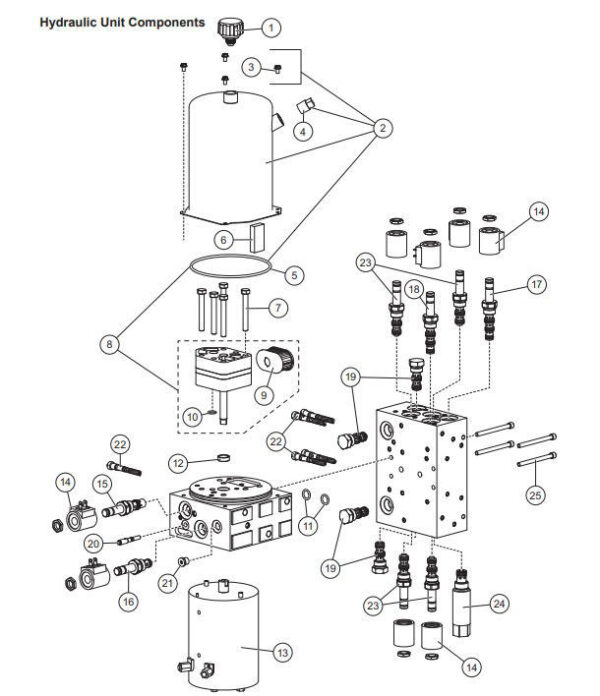 Western Wideout Hydraulic Unit Service Kit - 48256