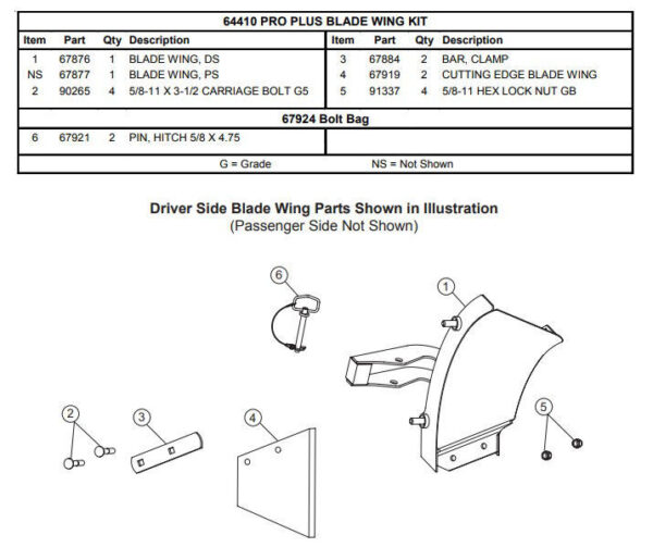 Western Pro Plus Wing Kit - 64410 - Image 2