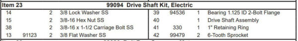 Drive Shaft Kit - 99094 - Image 2