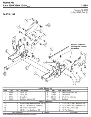 UltraMount truck mount Dodge 33888