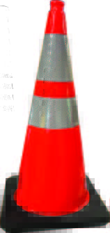 28" Cone Orange Reflective Traffic Cones