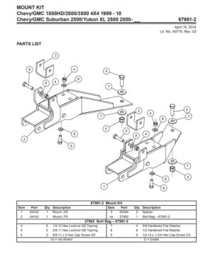 UltraMount truck mount Chevy GMC-67981-2 or 3529