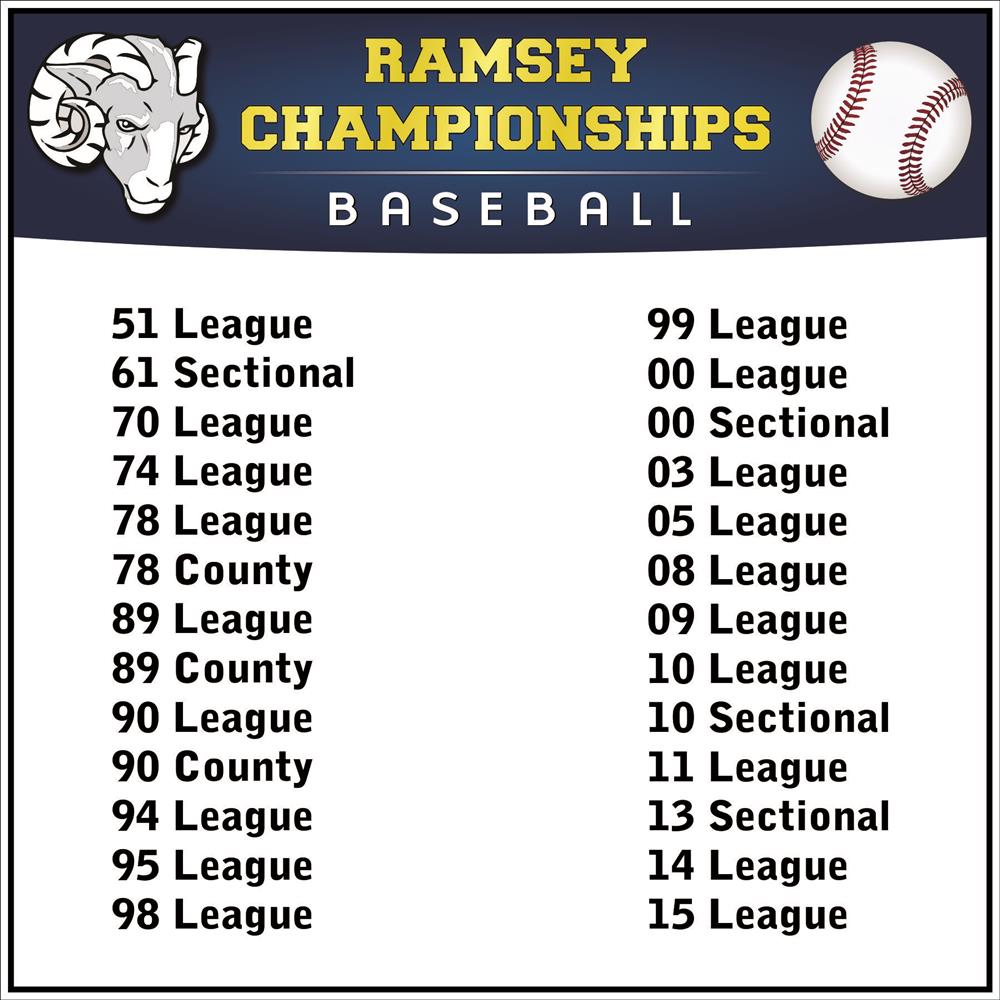 RAMSEY HIGH SCHOOL (baseball boards)